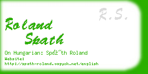 roland spath business card